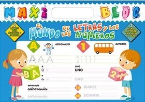 Papel Maxi Bloc - Mundo De Las Letras Y Los Numeros-