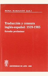 Papel TRADUCCION Y CENSURA INGLES-ESPAÑOL 1939-198