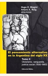 Papel PENSAMIENTO ALTERNATIVO EN LA ARGENTINA DEL SIGLO XX, T II