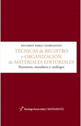 Papel TECNICAS DE REGISTRO Y ORGANIZACION DE MATERIALES EDITORIALES
