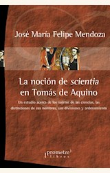 Papel LA NOCIÓN DE SCIENTIA EN TOMÁS DE AQUINO