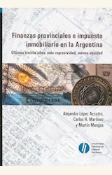 Papel FINANZAS PROVINCIALES E IMPUESTO INMOBILIARIO EN LA ARGENTINA