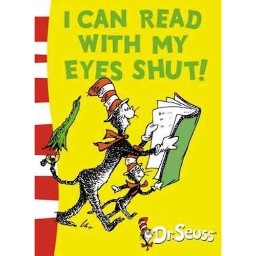 DR SEUSS GREEN BACK BOOK I CAN READ WITH MY EYES SHUT (ENGLISH)